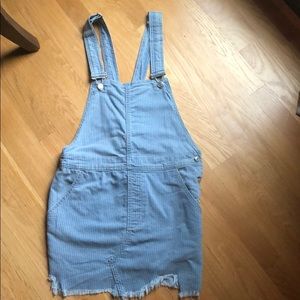 Free People denim overalls